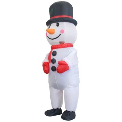 Надувной карнавальный костюм Снеговик-3