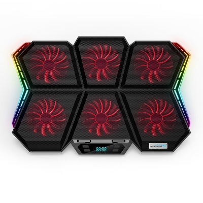 Подставка для ноутбука COOLCOLD Ice Magic 6 с подсветкой RGB и 6 бесшумными вентиляторами-3